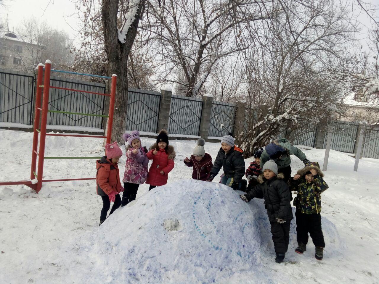"Ен керемет қысқы алан" 17.01.2018ж. мектепалды даярлық "Көгершін" тобы