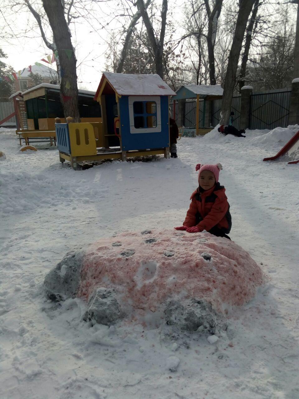 "Ен керемет қысқы алан" 17.01.2018ж. мектепалды даярлық "Көгершін" тобы