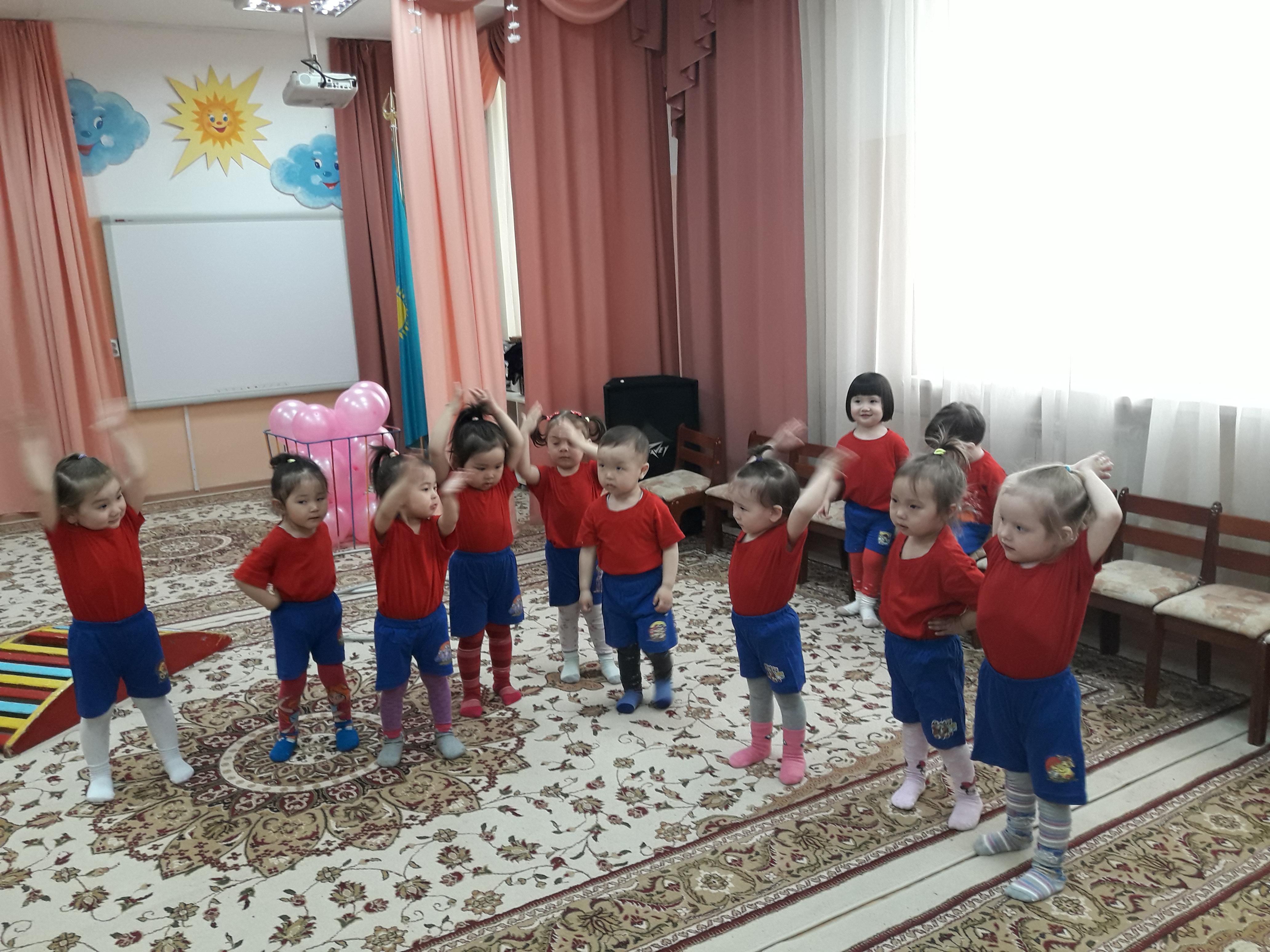 "Денсаулық"білім беру саласы, "Дене шынықтыру" ҰОҚ, "Дені саудын, жаны сау" ІІ-кіші топ
