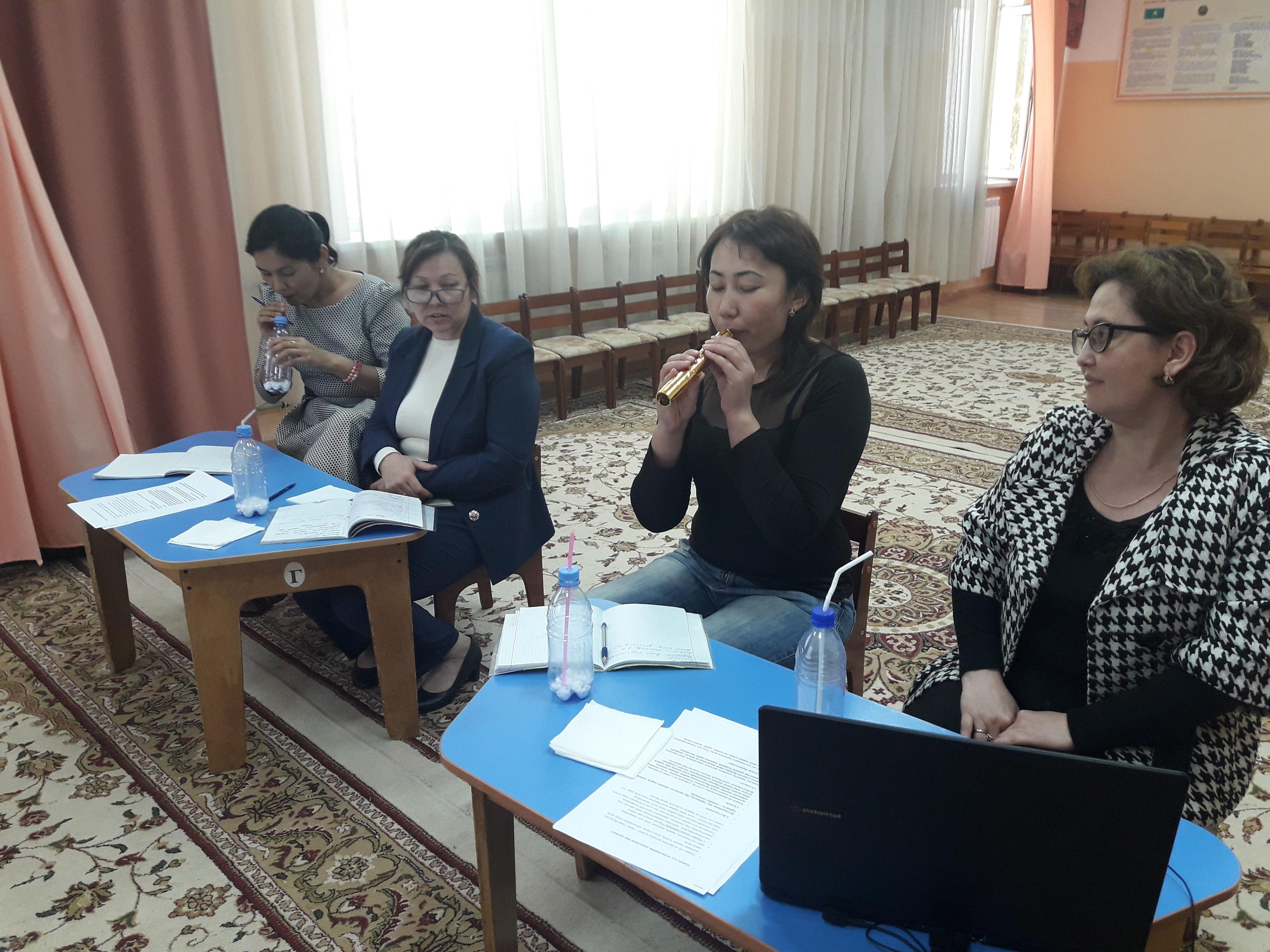 "Мектепке дейінгі жастағы балалардың тыныс алу гимнастикасы"тәрбиеші Кабышева Н.Б. семинар практикум өткізді өз тәжірибесімен бөлісті 